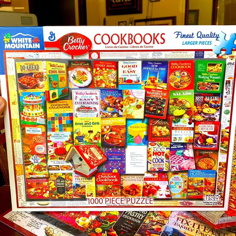 White Mountain Betty Crocker Cookbooks Puzzle - 1000 Piece Jigsaw